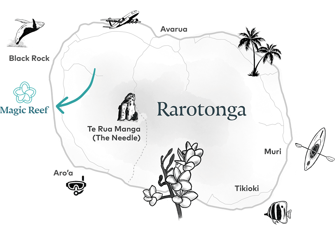 Rarotonga map