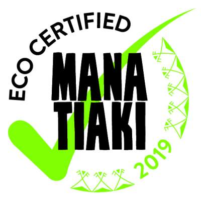 Mana Tiaki Eco Certification badge